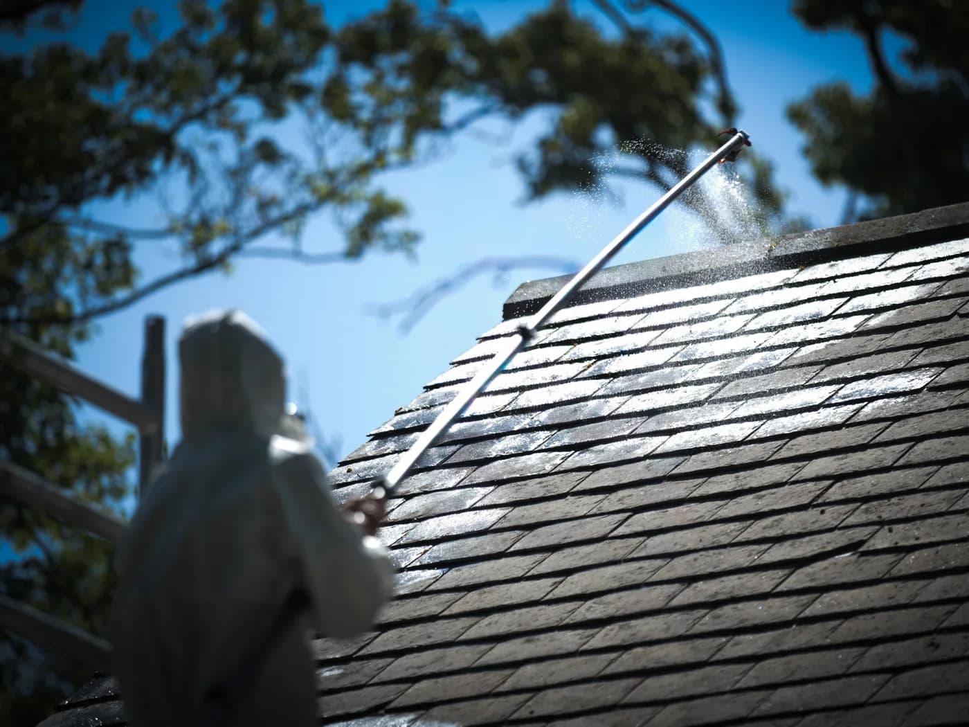 Providing ongoing protection for the cleaned slate
