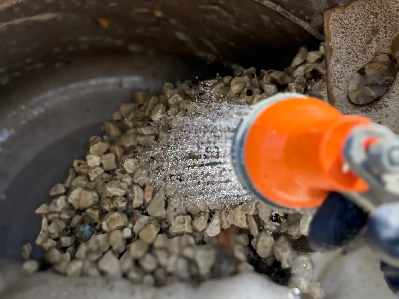 Gravel Cleaned Separately