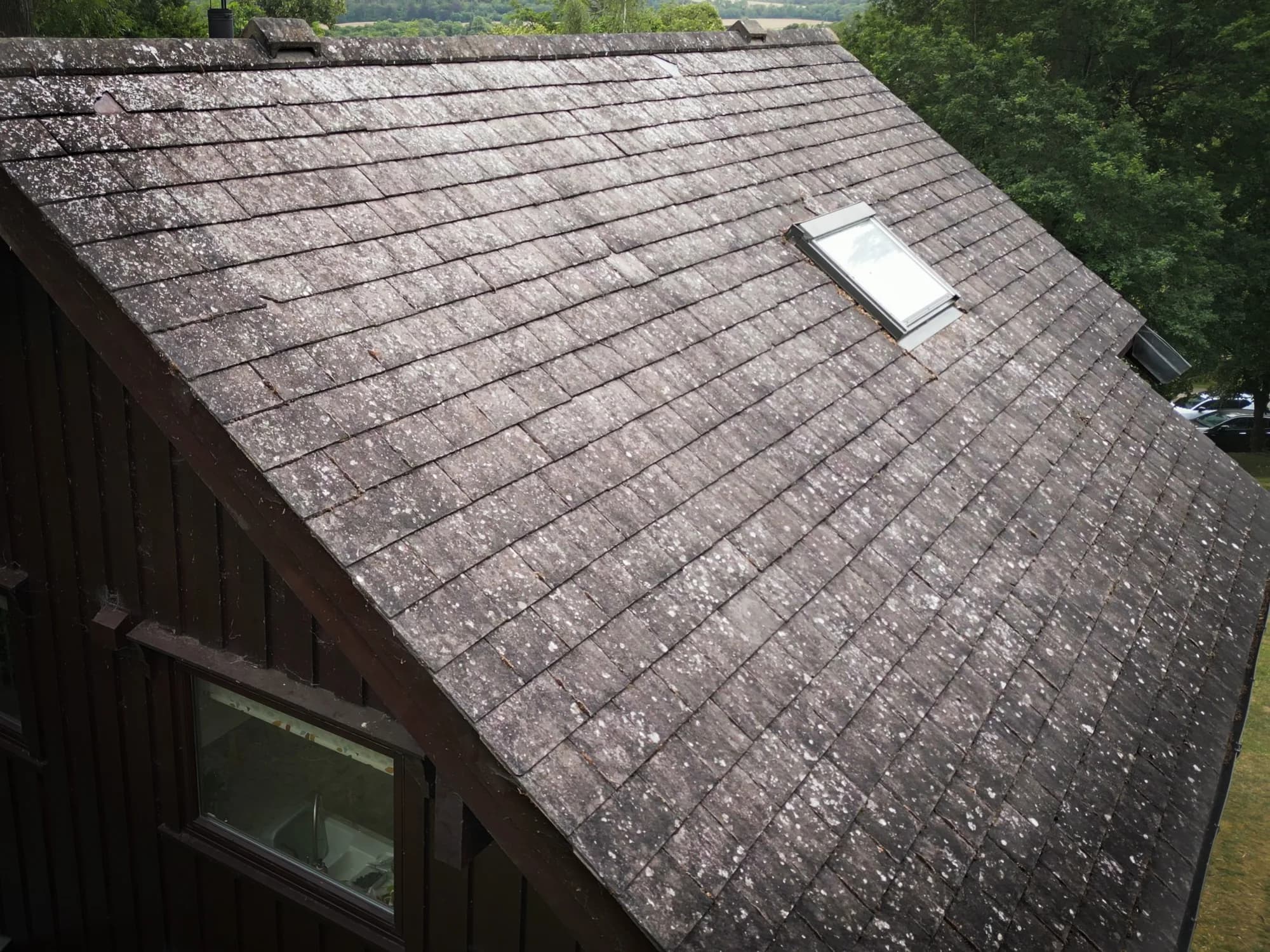 Roof Cleaning in Marlow — before