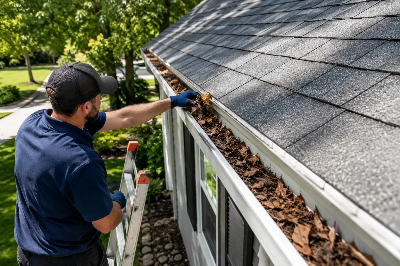 How to Safely Clean Gutters from Roof