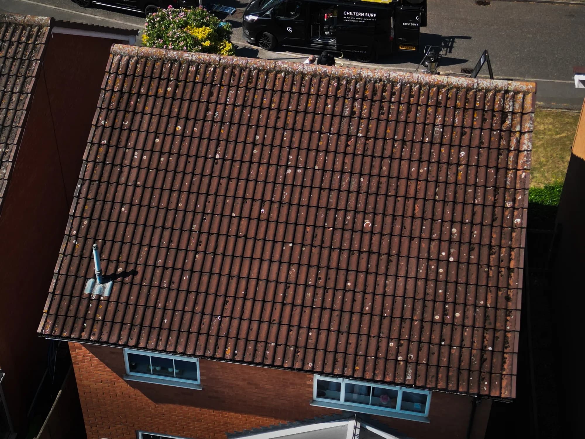 Roof Cleaning in Aylesbury — before