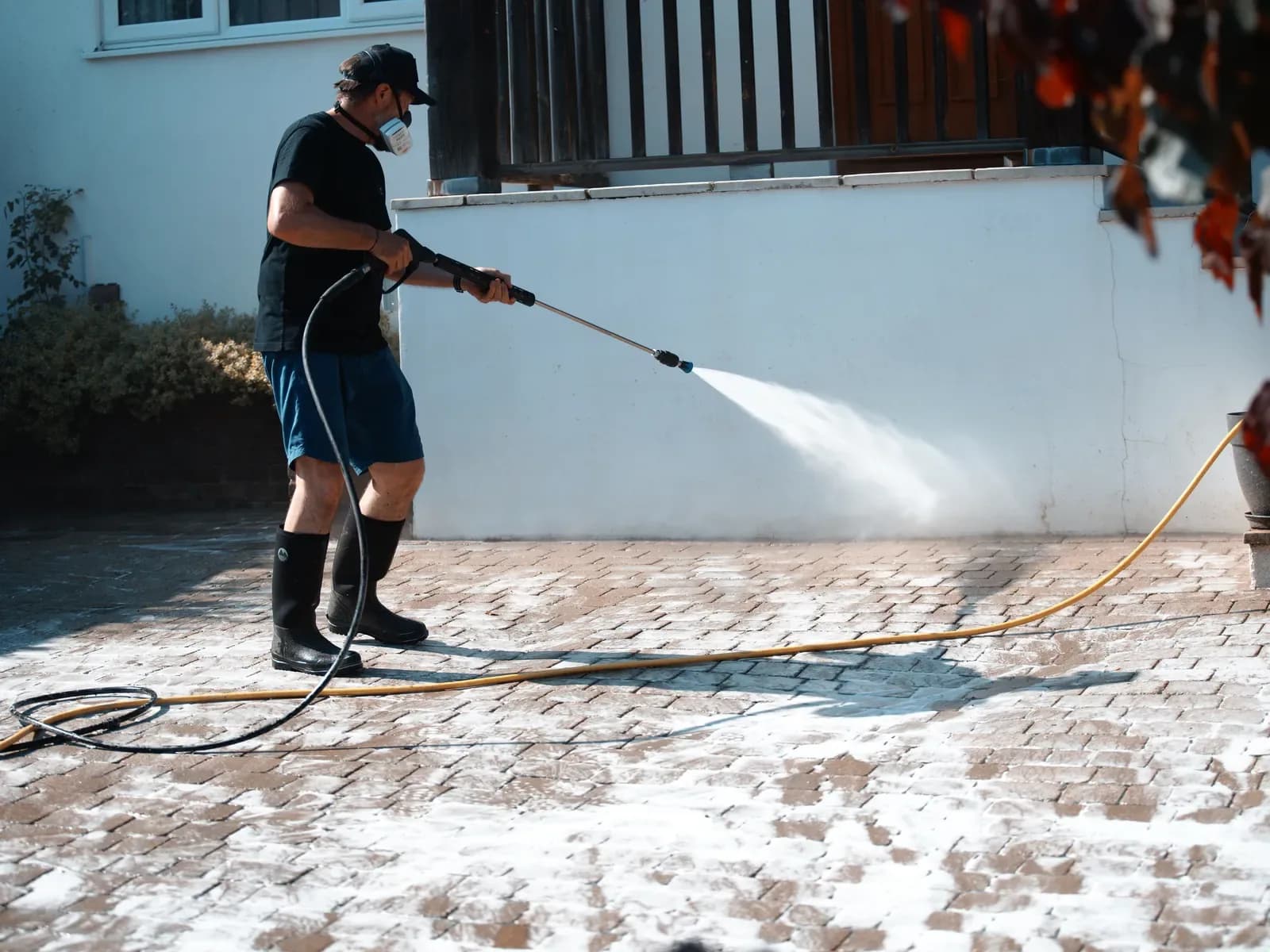 How to Clean Concrete Without a Pressure Washer