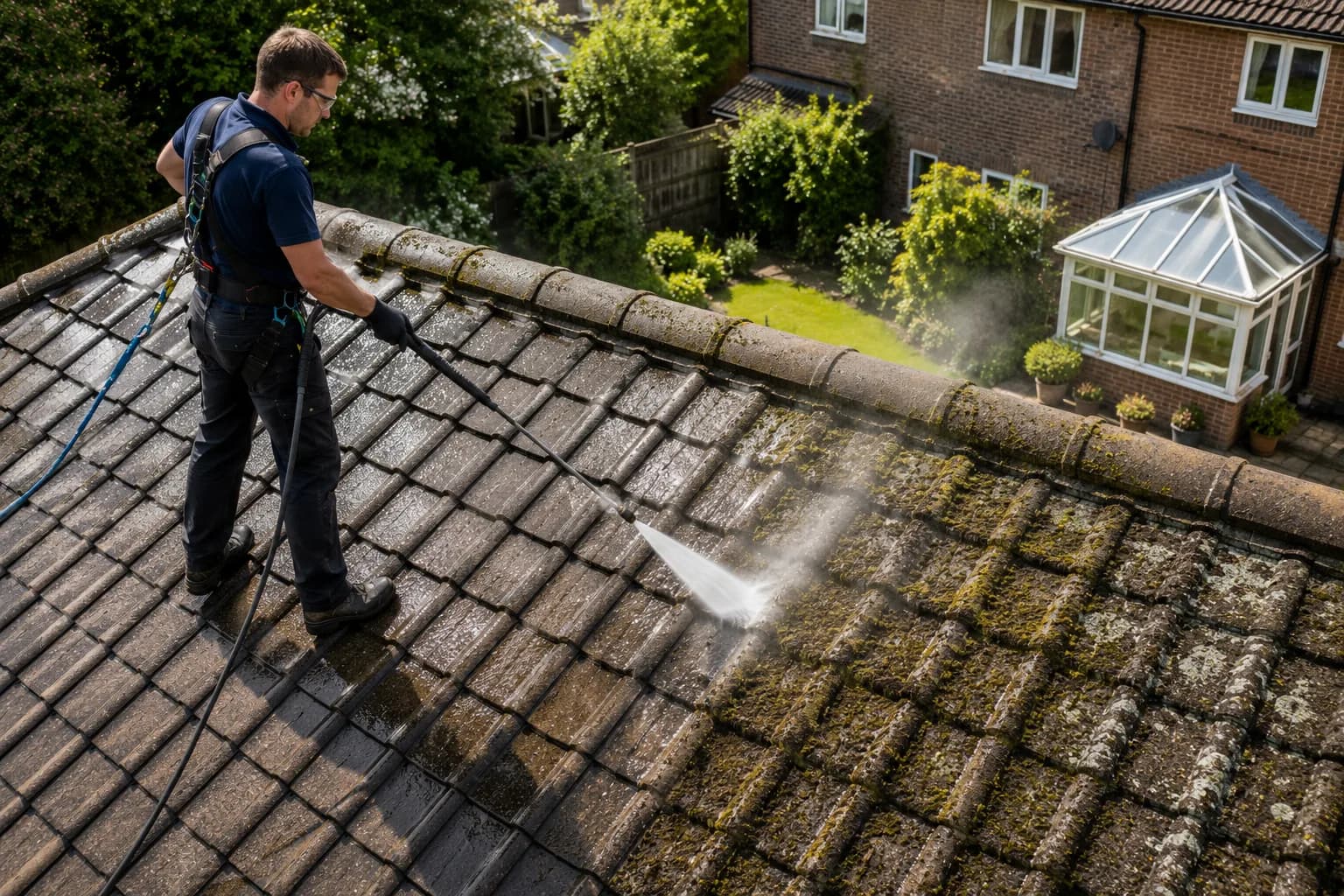 Can You Clean a Roof With a Pressure Washer?