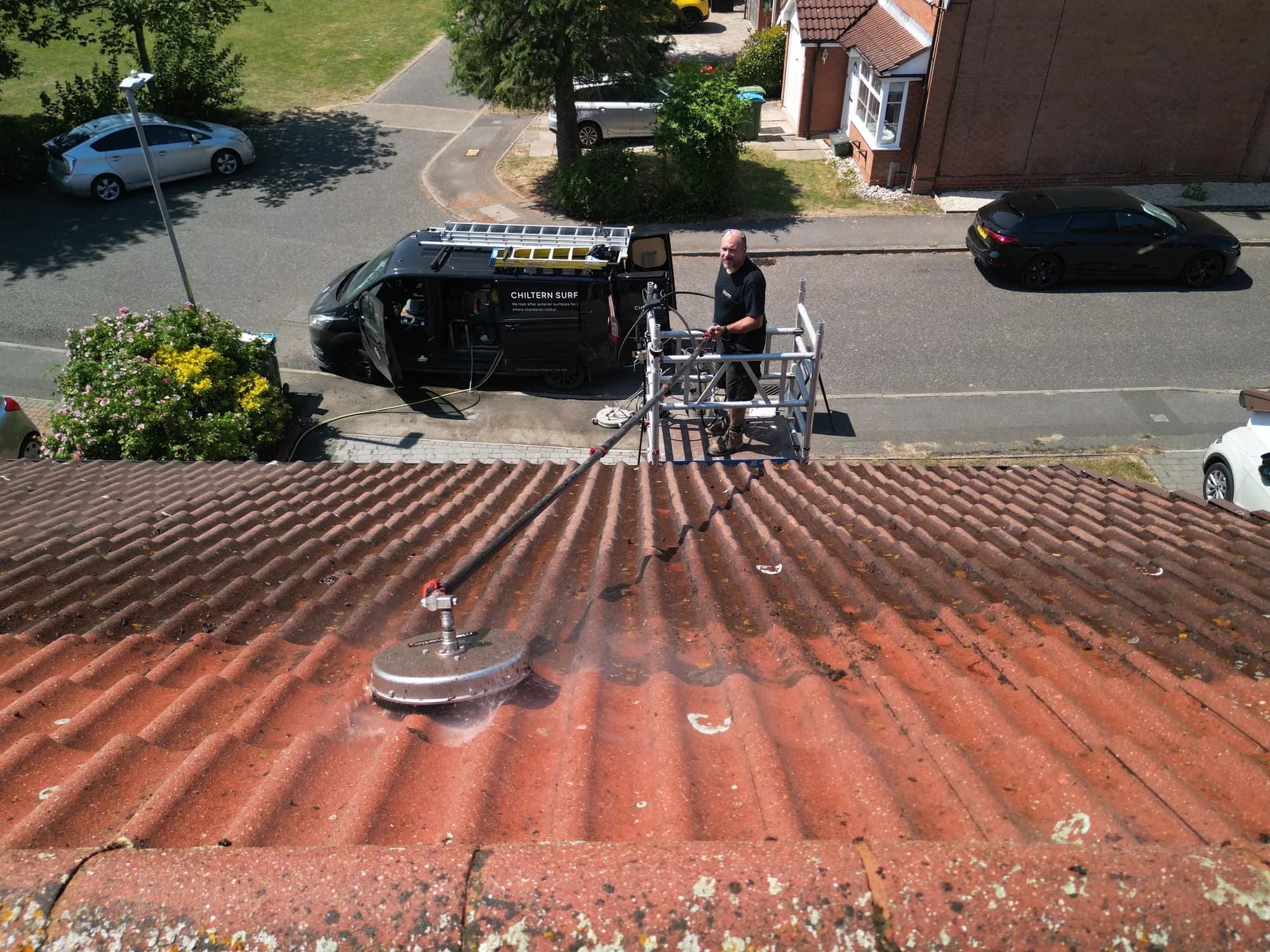 How to Clean Roof from the Ground