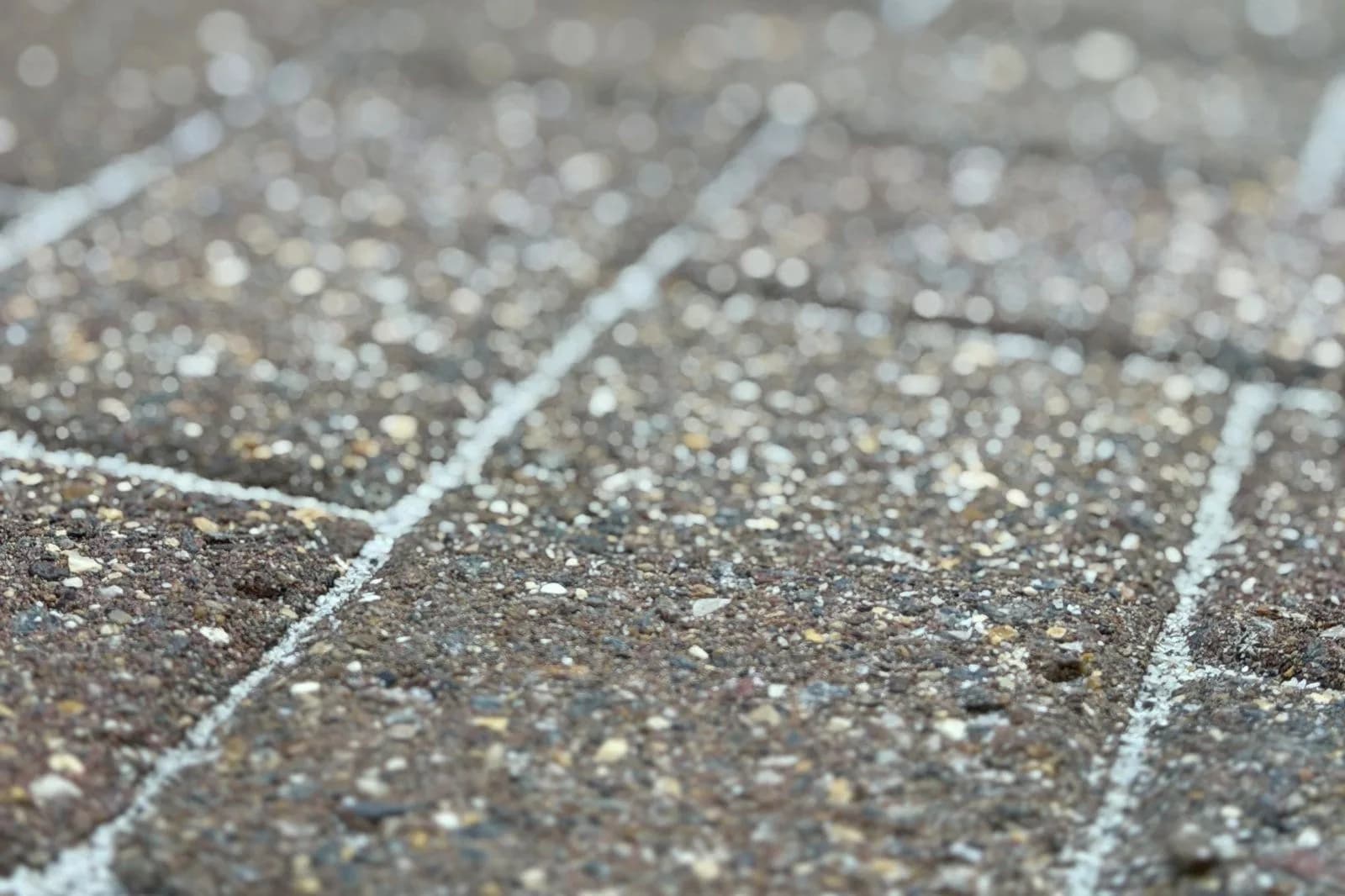 Close-up of the finished block paving in Hazlemere with crisp new silver-grey polymeric sand joints