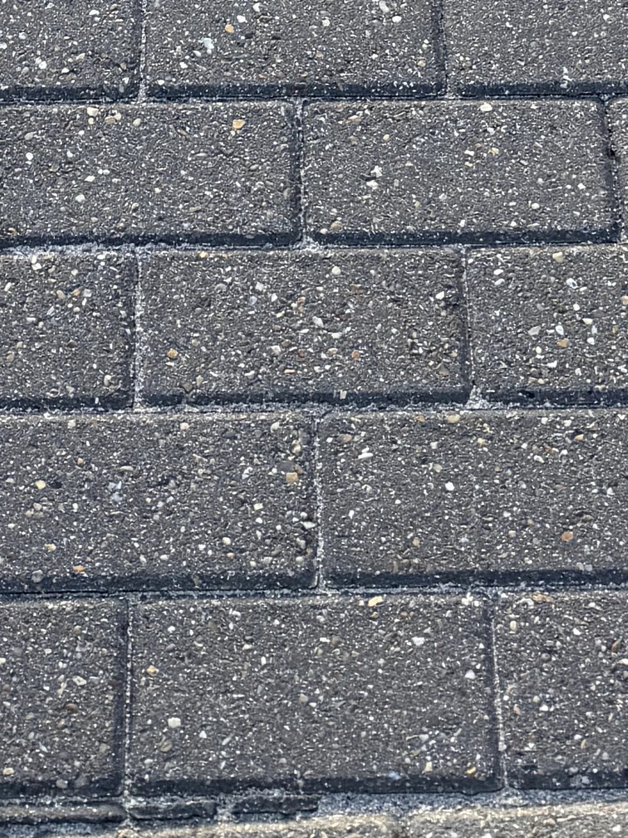 Tight close-up of the cleaned block paving with new polymeric sand joints in High Wycombe