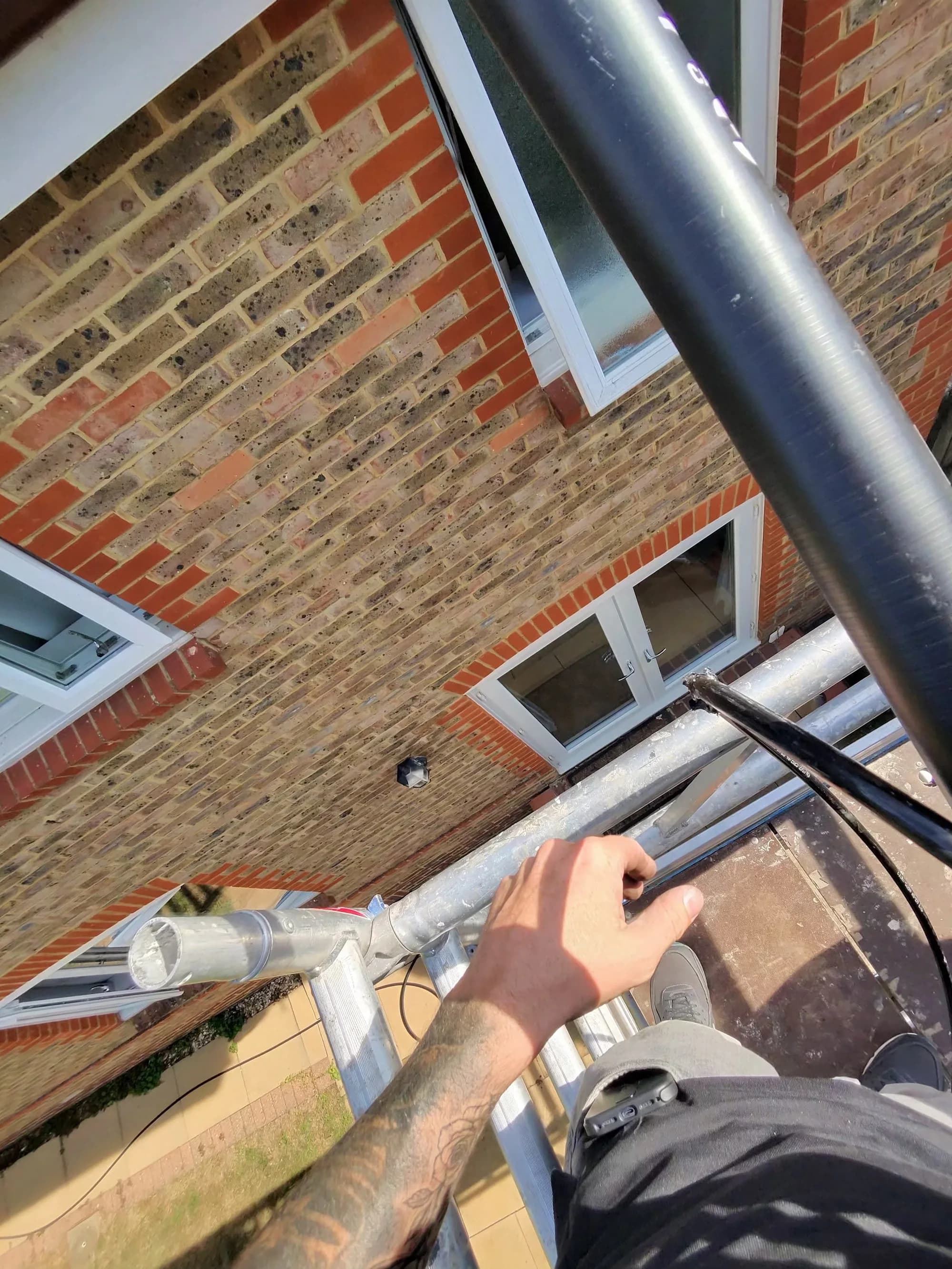 How to clean mould off an exterior brick wall