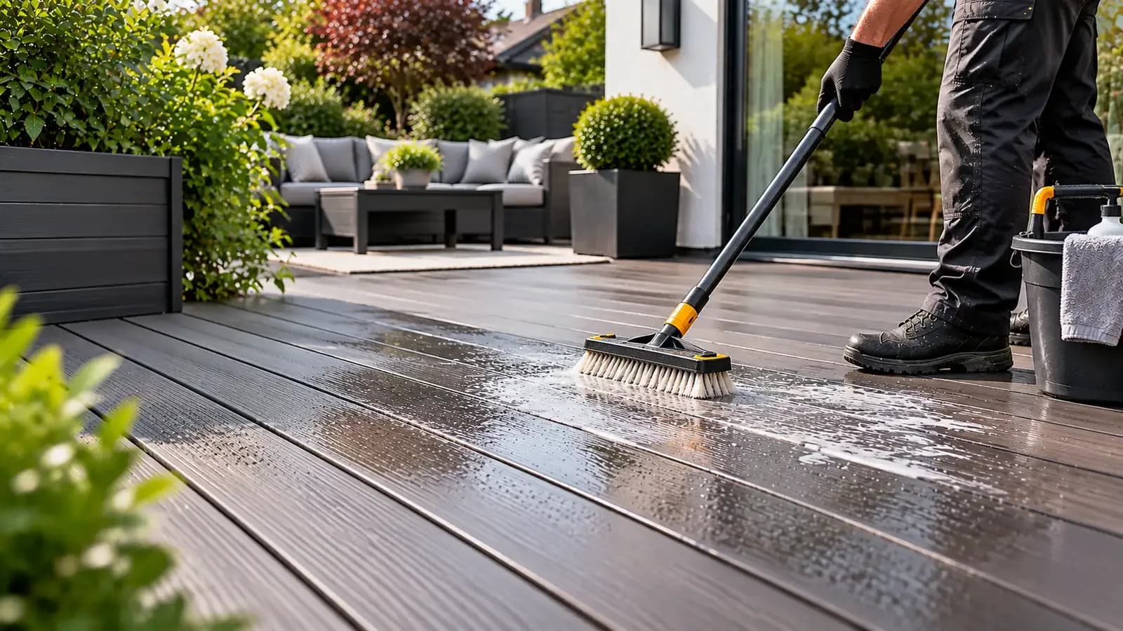 How to Clean a Composite Deck Without Damaging the Boards